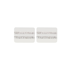 Two Row Diamond Cufflinks