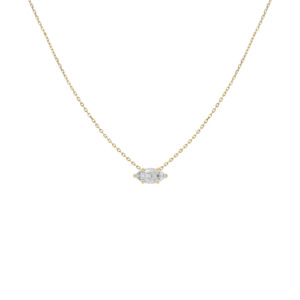 Marquise Fine Diamond Solitaire Pendant (Total 0.25ct)