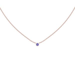 Gifts Under 1500: Amethyst Bezel Pendant (Total 0.15ct)