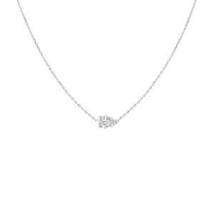 Pear Fine Diamond Solitaire Pendant (Total 0.25ct)
