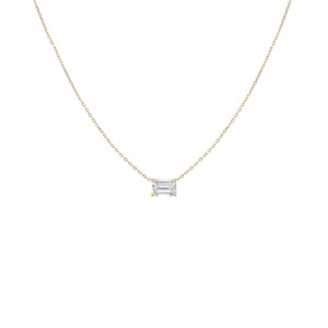 Emerald Fine Diamond Solitaire Pendant (Total 0.25ct)