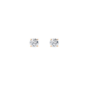 Gifts Under 1500: Round Diamond Stud Earrings (Total 0.30ct)