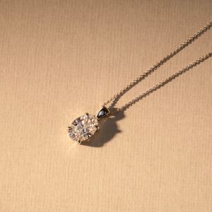All Jewellery: Oval Diamond Pendant with Bail