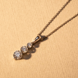 All Jewellery: Trio Diamond Pendant with Bail