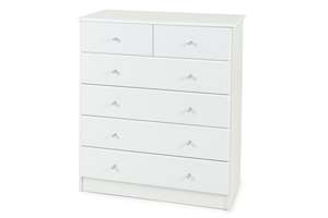 Bedroom: Pearl Bay Split Chest - White