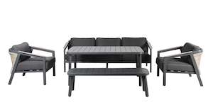 Outdoor: Pegasus 5 Piece Outdoor Lounge / Dining Setting