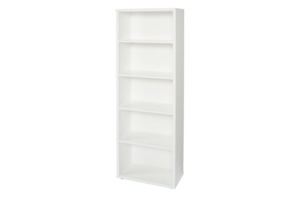Cosmo Bookcase White - Five Shelves