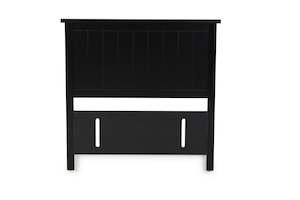 Bedroom Furniture: Black Pearl Grooved Headboard