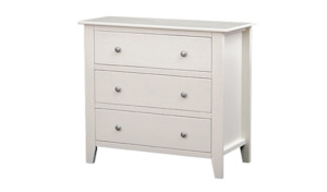 Lowboys: Maple Lowboy - Three Drawers