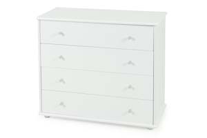 Carnival Lowboy White - Four Drawer