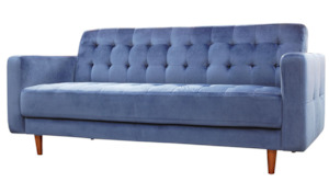 Three Seater: Iris Three Seater Sofa - Blue