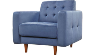 One Seater: Iris Chair - Blue