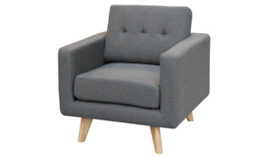 One Seater: Kora Chair - Dark Grey