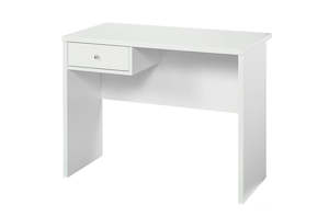 Office Desks: Cosmo Desk White - One Drawer