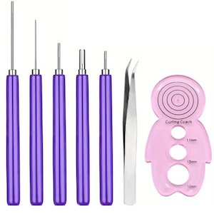 Tools and Supplies: Paper Quilling Set Box Measures 15cm x 6cm