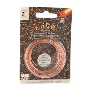 Stringing Material: Beadsmith Square Wire 21 Gauge/0.71mm 6.4m