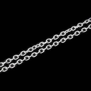 Stringing Material: Flat Cable Chain 3mm x 2mm