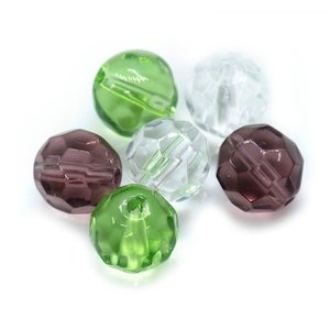 Crystal Beads: Chinese Crystal Faceted Round Glass Beads 8mm