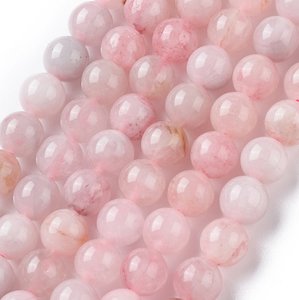 Gemstone Beads: Natural Rose Quartz 8mm