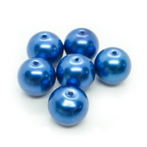 Glass Beads: Pearlised Glass Pearl 14mm