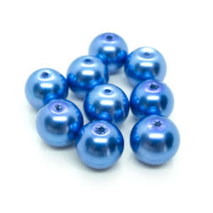 Glass Beads: Pearlised Glass Pearl 12mm