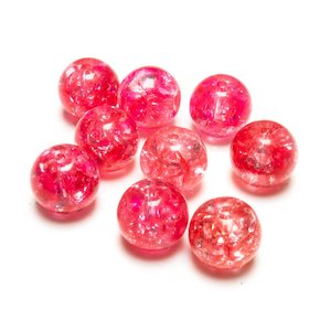 Glass Beads: Glass Crackle Beads 10mm