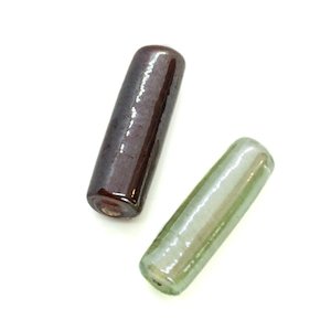 Glass Beads: Indian Glass Lampwork Tube 20mm x 6mm