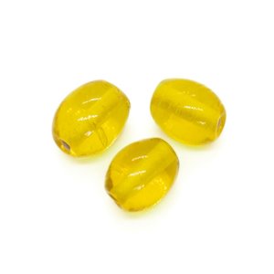Glass Beads: Indian Glass Lampwork Oval 10mm x 8mm