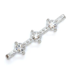 Metal Beads: Rhinestone Bar Spacer 28mm x 6mm x 5mm