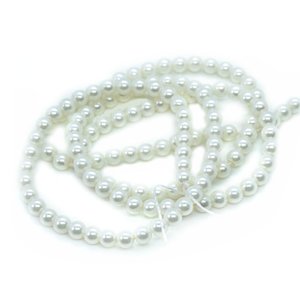 Pearl Beads: Round Shell Pearls 3mm