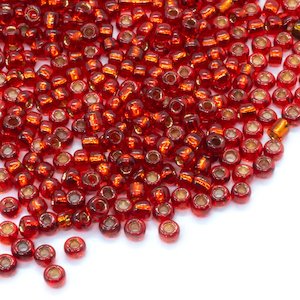 Seed And Bugle Beads: Silver Lined Seed Beads 11/0