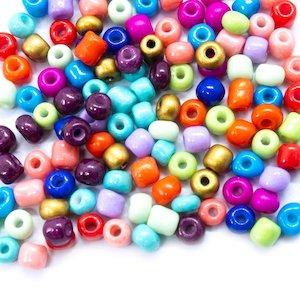 Seed And Bugle Beads: Baking Glass Seed Beads 6/0 4-5mm x3-4mm