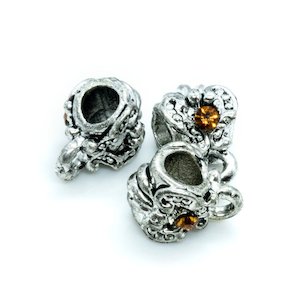 Swarovski Crystal Beads: Barrel with Loop & Swarovski 7mm