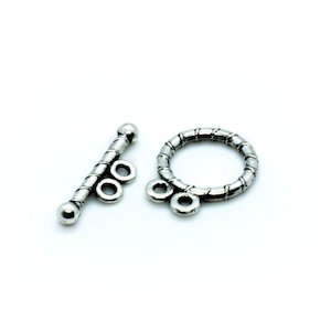 Clasps: Double Hole Toggle Clasp 18mm