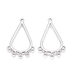 Alloy Teardrop Connector Drop 37mm x 24mm