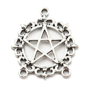 Alloy Chandelier Pentagram Connector 27mm x 24.5mm x 2mm
