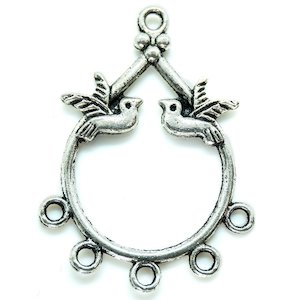 Teardrop Bird Connector Drop 37mm x 28mm