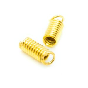 Cord And Ribbon Findings: Spring Coil End 3mm x 7mm
