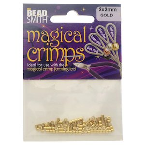 Crimping Supplies: Magical Crimp Tubes 100 Pack 2mm x 2mm