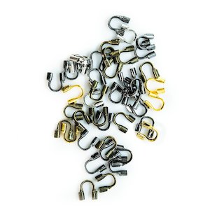 Crimping Supplies: Plated Brass Wire Guardian 4.5mm x 4mm x 1mm