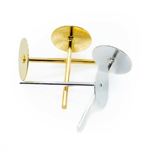 Earring Findings: Earring Stud Posts 12mm x 6mm