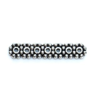 Connectors: Tibetan Style Seven-Hole Spacer Bar  23mm x 4mm