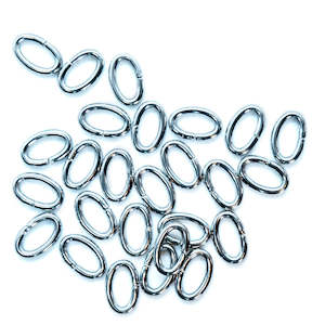 304 Stainless Steel Oval Jump Rings 8mm x 5mm x 1.2mm