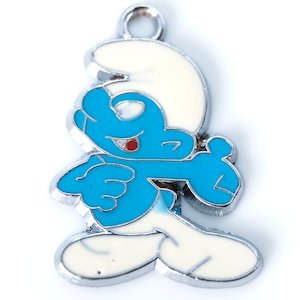 Smurf Enamel Pendant 35mm