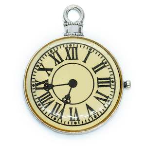 Metal Pendants: Pocket Watch Pendant 39mm x 31mm