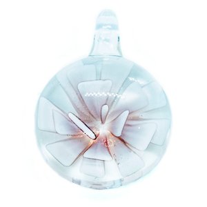 Murano Lampworkmu: Murano Glass Round Pendant 38mm x 26mm