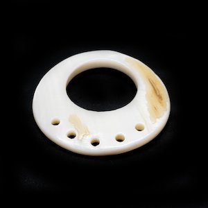 Round Mother of Pearl Pendant Connector 35mm