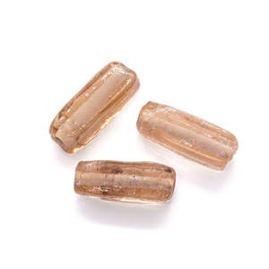 Indian Glass Lampwork: Indian Glass Lampwork Rectangle 18mm x 5mm