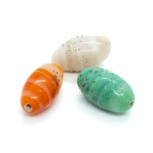 Indian Glass Lampwork Oval 17mm x 10mm