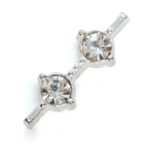 Rhinestone: Rhinestone Bar Spacer 19mm